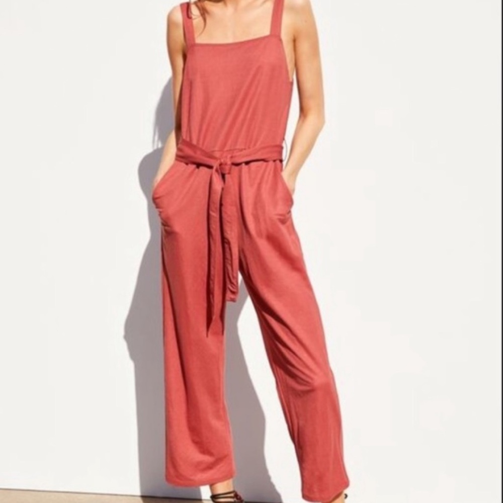 Zara Belted Jumpsuit Sz S